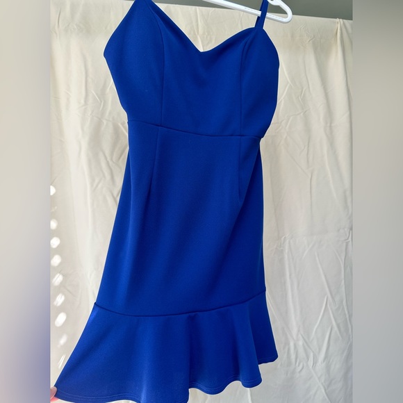 Midnight Doll Royal Blue Cocktail Dress - Picture 2 of 4
